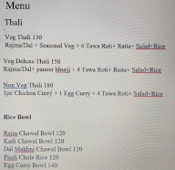 Homely Food menu 1