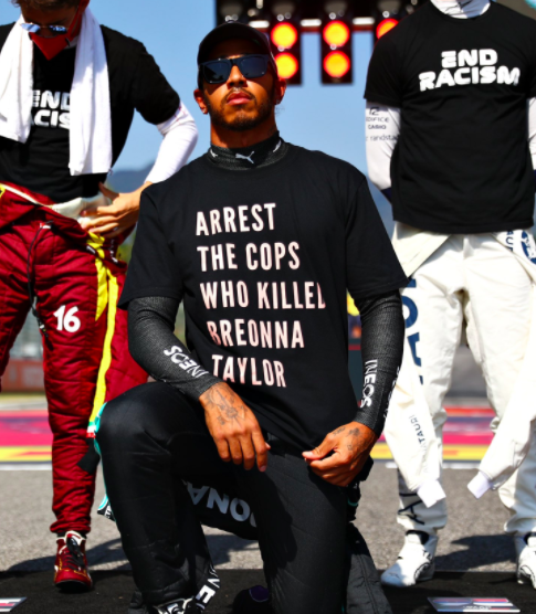 Lewis Hamilton could face investigation for wearing a T-shirt with a political statement but says "we won’t stay silent".