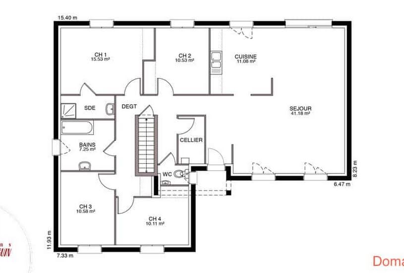  Vente Terrain + Maison - Terrain : 1 550m² - Maison : 111m² à Malemort-sur-Corrèze (19360) 