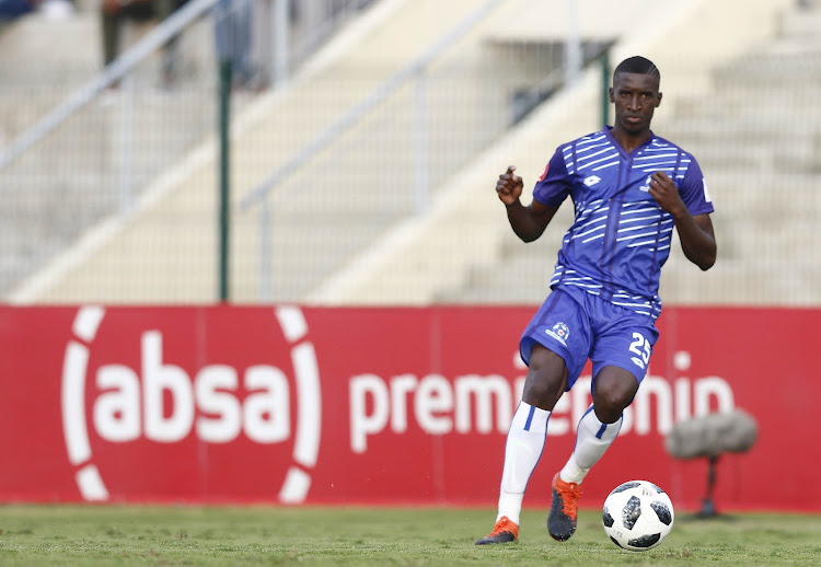 Siyanda Xulu of Maritzburg United during the Absa Premiership match between Golden Arrows and Maritzburg United at Sugar Ray Xulu Stadium on August 04, 2019 in Durban, South Africa.