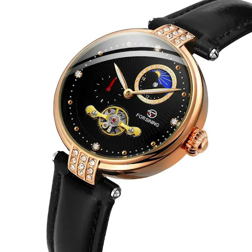 Title 6, Womens Fashion Hollowed-out Mechanical Movemen...