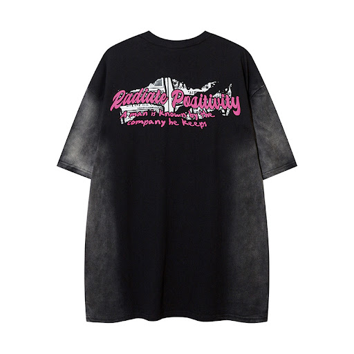 Title 14, Hand Painted Cartoon Animation Short Sleeve Men...