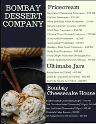 Bombay Dessert Company menu 1