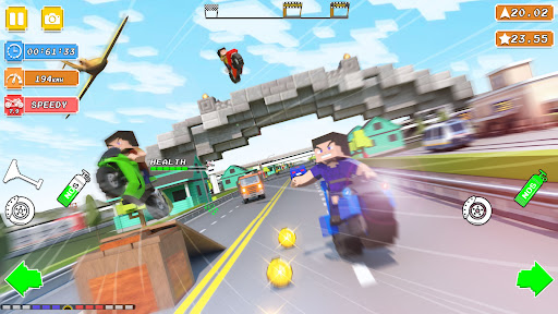 Screenshot Blocky Bike Rider: Moto Racing