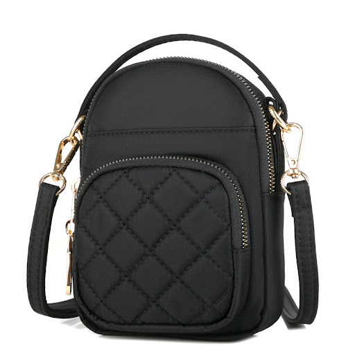 Title 2, Diamond Plaid Crossbody Bag Nylon Lightweight F...