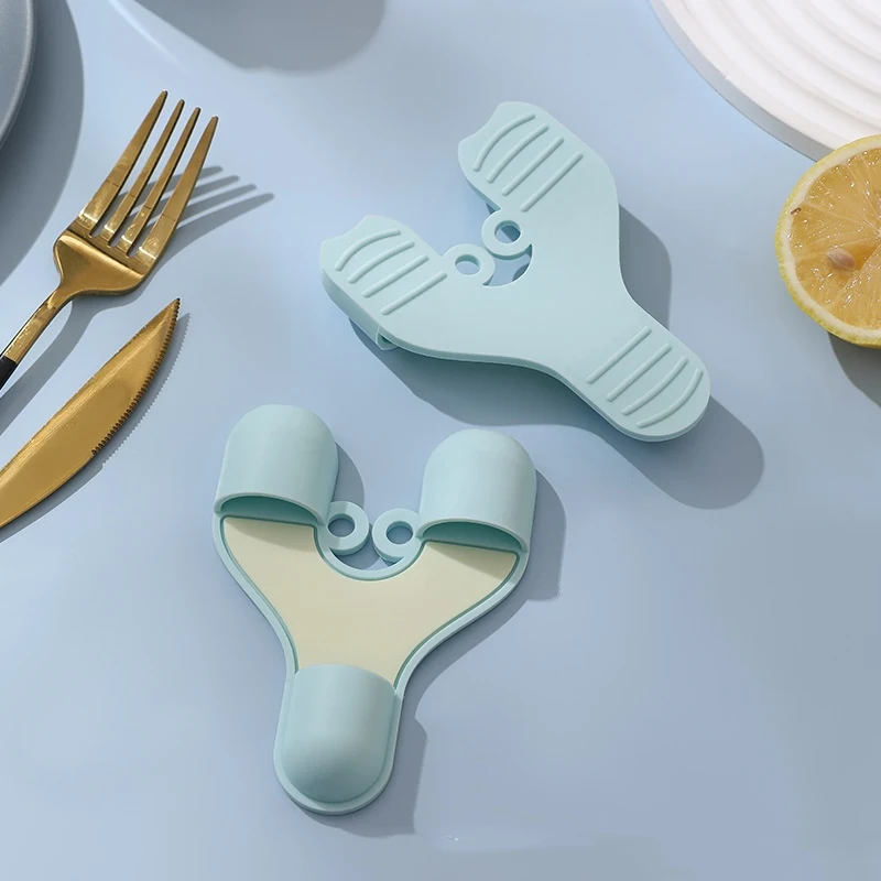 Pince à antiescaldage en silicone créatif pour la maison Support de plat Manipulation facile des plats chauds Protection contre les brûlures Cuisine en toute sécurité.