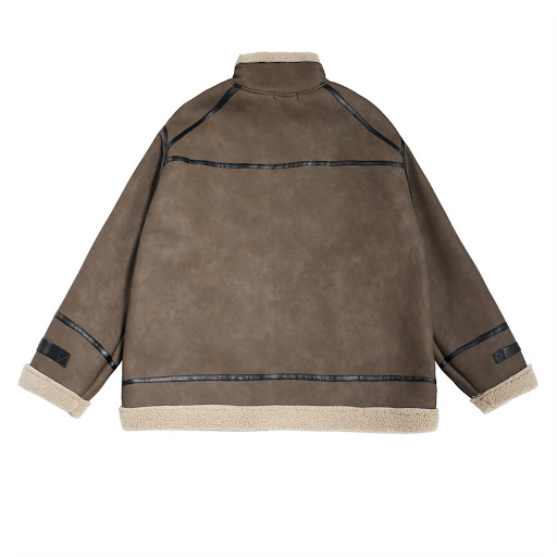 Title 9, Luxurious Fleece Lined Lamb Fur Coat Stay Warm ...