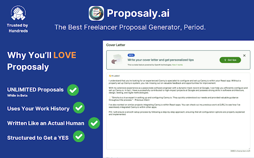 Proposaly - Upwork AI Proposal Generator