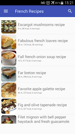 French recipes with photo offline