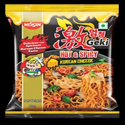 Geki Hot N Spicy Korean Cheese Noodles 80 Gm