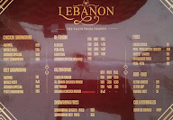 Lebanon menu 1