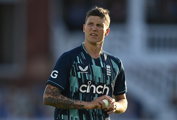 England fast bowler Brydon Carse has returned to the place of his birth in Gqeberha to play for the Sunrisers Eastern Cape in the SA20. Picture: PHILIP BROWN/POPPERFOTO via GETTY IMAGES