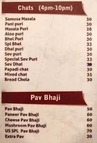 Upahar Sagar menu 5