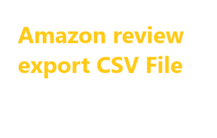 Amazon review export Preview image 0