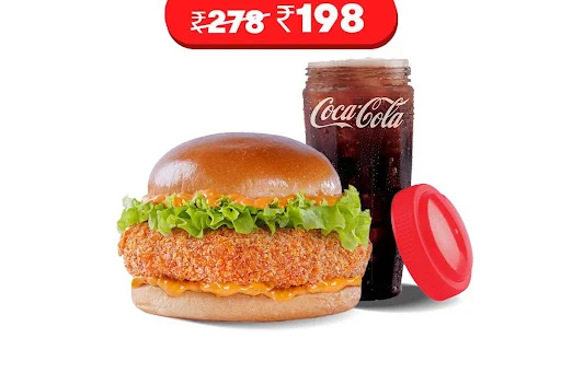 Paneer Delight Burger + Coke (M)