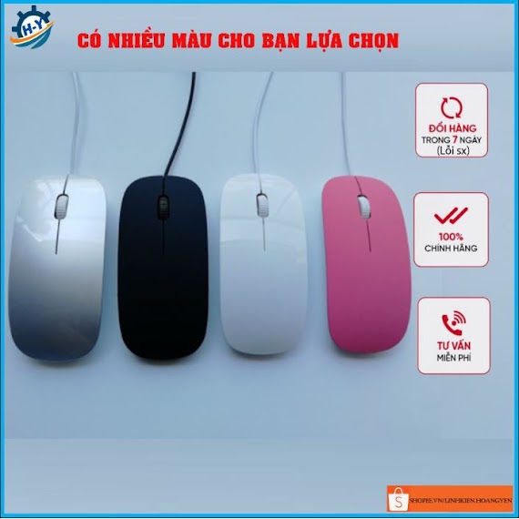 Chuột Máy Tính Có Dây Chuột Quang Có Dây Usb Đủ Màu Cho Các Loại Máy Tính - Hy17