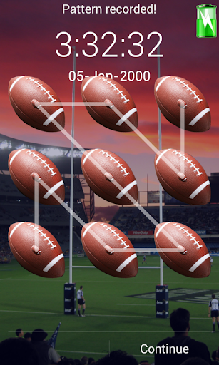 rugby pattern screen lock