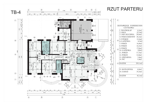 TB-4 - Rzut parteru