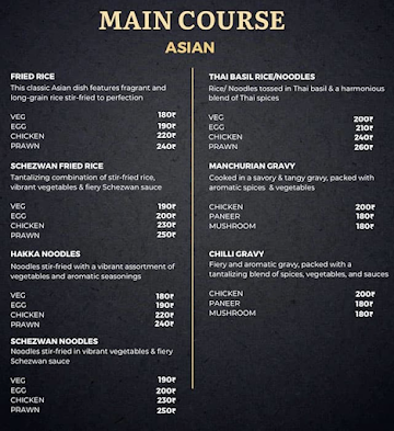 Ganga Bar & Restaurant menu 