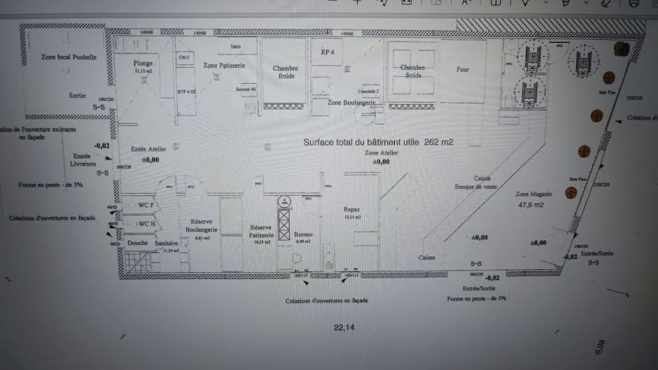 Vente locaux professionnels  262 m² à Bourg-Saint-Andéol (07700), 526 000 €