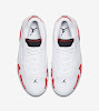 air jordan 14 white varsity red black