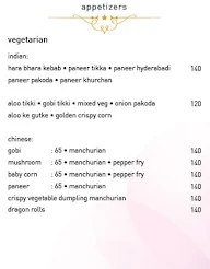 Mandara -  Imera Spa & Resort menu 1