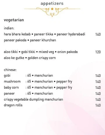 Mandara -  Imera Spa & Resort menu 