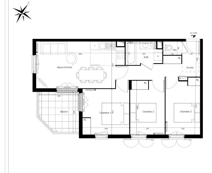 Vente appartement 4 pièces 66.28 m² à Clamart (92140), 421 000 €