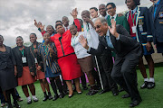 Group shot of learners at the matric results announcement at Vodaworld in Midrand. Picture Credit: Daylin Paul