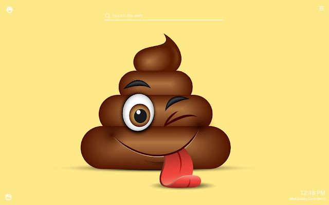 Funny Poo Emoji  HD  Wallpaper  New Tab Theme Chrome Web Store