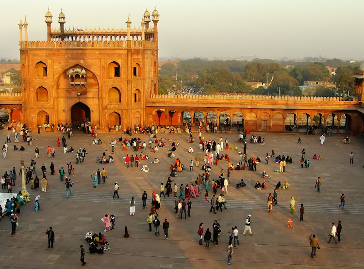 People are shown in the courtyard of Jama Masjid, in Delhi, India. Picture: 123RF