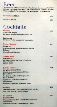 Slounge - Lemon Tree Hotel menu 1