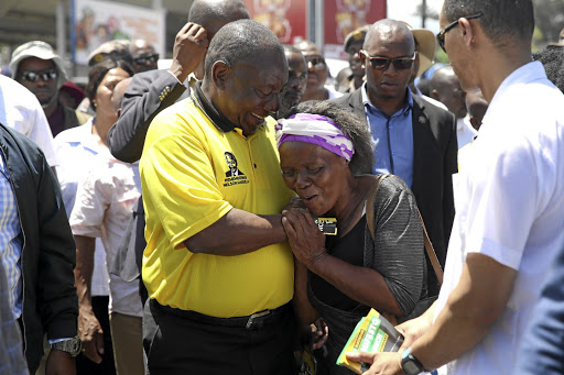 President Cyril Ramaphosa in Port Shepston in preparation for the January 8 Statement.