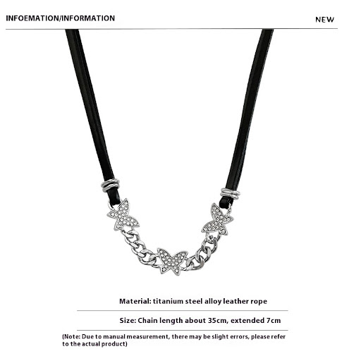 Title 7, Special-Interest Design Butterfly Black Choker ...