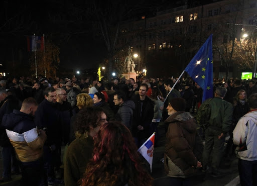 Protest završen ispred RTS-a, Lazović pozvao na skup ProGlasa kod Terazijske česme