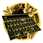 Cover Image of Download Goldbutterfly Keyboard Theme 6.3 APK