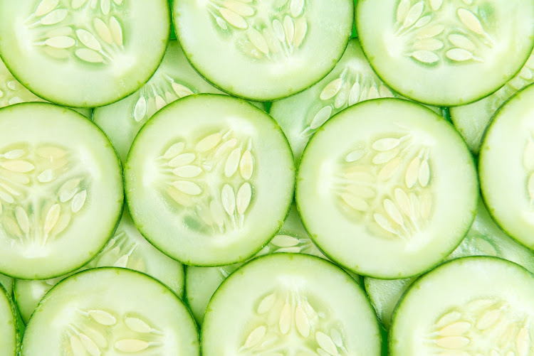 Natural compounds called cucurbitacins are responsible for that bitter taste some varieties of cucumbers have.