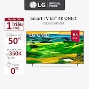 [Mã Elbau5 Giảm 5% Đơn 300K] Smart Qned Tivi Lg 65 Inch 4K 65Qned80Sqa - Model 2022 - Miễn Phí Lắp Đặt