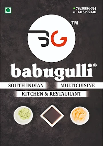 Babugulli menu 