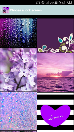 Purple Lock Screens