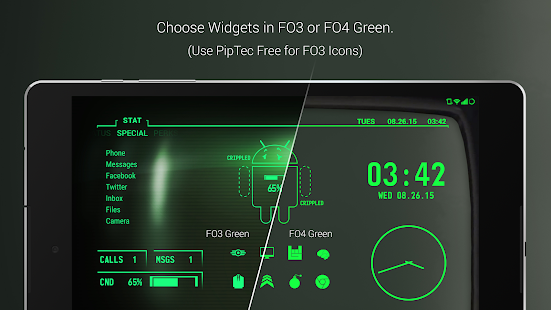 PipTec Green Icons & Live Wall Screenshot