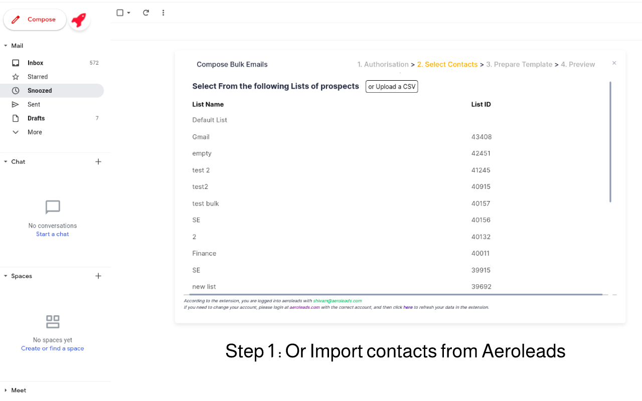 Mail Merge for Gmail Aeroleads Preview image 2