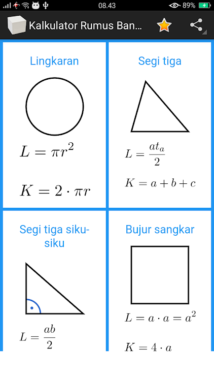 Rumus Bangun  Ruang  Lengkap