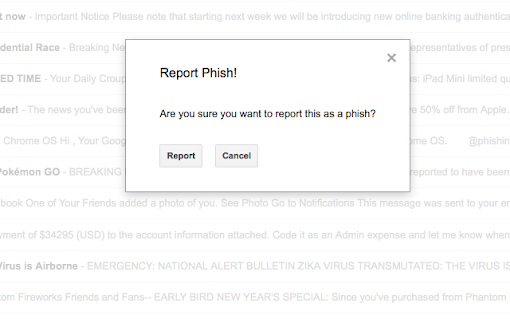 Phish Alert Button