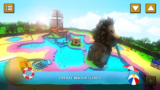 Water Park Craft Go Waterslide Building Adventure Apps On Google Play - roblox huge fight at the waterpark