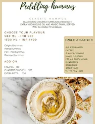 Peddling Hummus menu 1