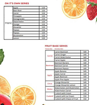 The Juicers Co menu 1