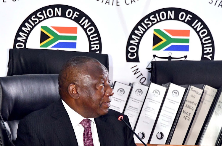 President Cyril Ramaphosa appeared at the commission of inquiry into state capture this week.