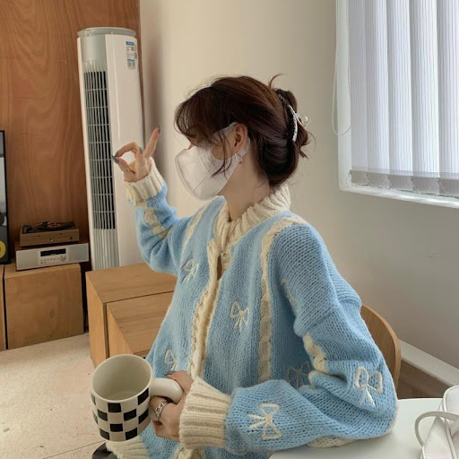 Title 1, Heavy embroidery soft waxy Women Lazy sweater f...