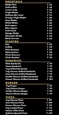 Cafe Sukham menu 2